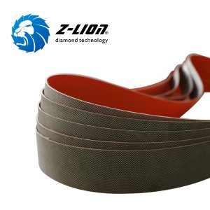 Z-LION Diamond abrasive sanding belts for smoothing bottom of ceramicware