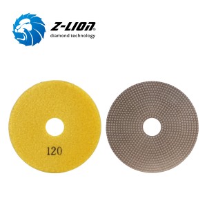 Almohadillas de pulido de diamantes electroplados con semirriluming de Z-Lion para piedra y construcción