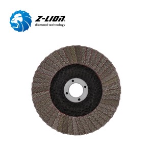 Z-LION Fiberglass Backing Diamond flap disc para sa glass sanding