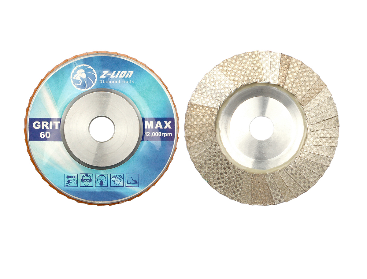 Aluminum base diamond flap discs