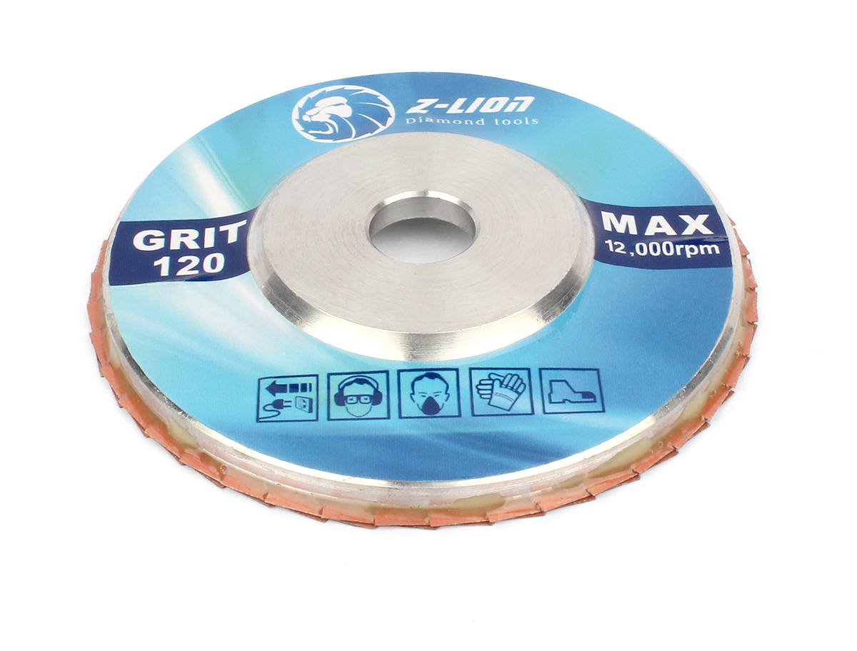 Aluminum base diamond flap discs