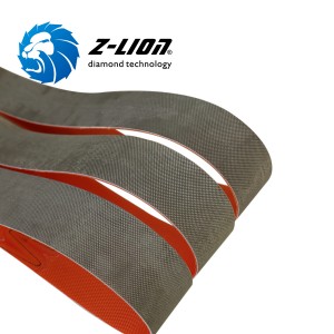 Z-LION Diamond abrasive sanding belts for smoothing bottom of ceramicware