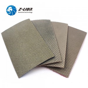 Z-Lion Flexible Diamond Hand Polishingシートベルクロバックフックとループサンディングストリップ