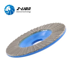 Z-LION Plastic Backing Diamond Flap Disc Glass Grinding Flap Discs