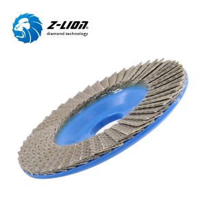 Z-LION เครื่องเจียร Flap Disc เครื่องขัดเพชรแบบยืดหยุ่น