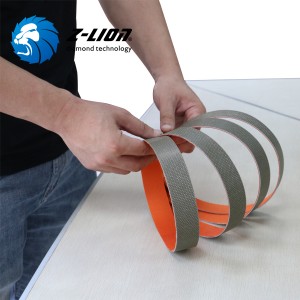 Z-LION Diamond surface narrow file belts Air powered belt sander paper