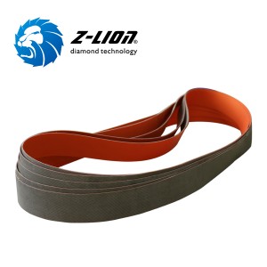 Z-LION Diamond abrasive sanding belts for smoothing bottom of ceramicware