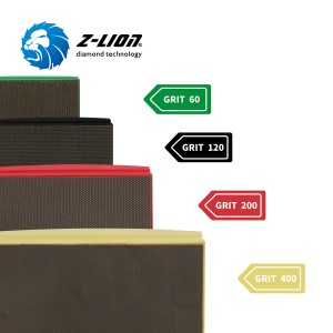 Z-LION Flexible Diamond Hand Laps Portable Diamond Abrasive para sa Hand Sanding Composite