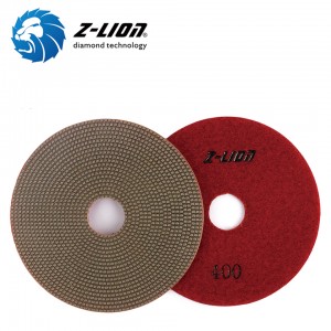 Almohadillas de pulido de diamantes electroplaces de Lion Z-Lion para piedra y construcción