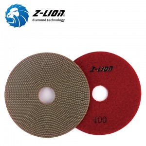 Z-LION Flexible Electroplated Diamond Polishing Pads for Stone & Construction