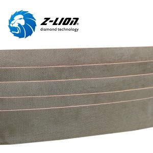 Z-LION Diamond abrasive sanding belts for smoothing bottom of ceramicware