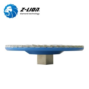 Z-LION plástico suportando rodas de moedura de disco de aba de diamante com flange M14 ou 5/8-11