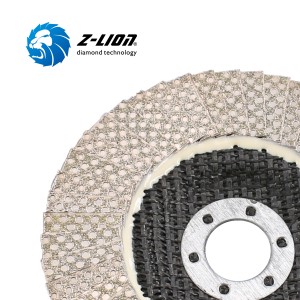 Z-LION Fiberglass Backing Diamond Flap Discs Stone Ceramic Jubin Deburring Wheels