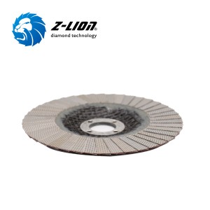 Z-LION ไฟเบอร์กลาส Backing Diamond Abrasive Flapper Wheel แก้ว Seaming Flap Discs