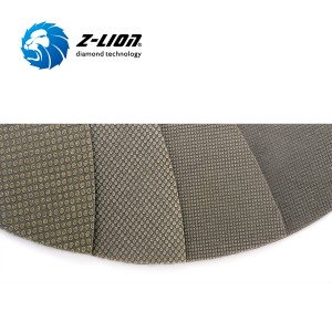 Almohadillas de pulido triangulares de diamantes triangulares z-lion para piedra y construcción