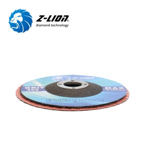 Z-LION Sợi thủy tinh ủng hộ kim cương mài mòn Flapper Wheel Glass Seaming Flap Discs