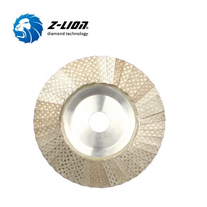 Z-LION Aluminum Base Diamond Flap Discs Hard Material Flap Sanding Wheels