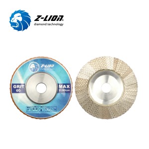 Z-LION Aluminium Base Diamond Flap Discs Hard Material Flap Sanding Wheels