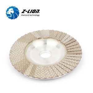 Z-LION Aluminum Base Diamond Flap Discs Hard Material Flap Sanding Wheels