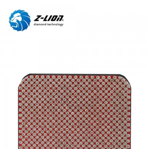 Z-LION Flexible Square Diamond Hand Pads for Ceramic with Soft Foam Backing