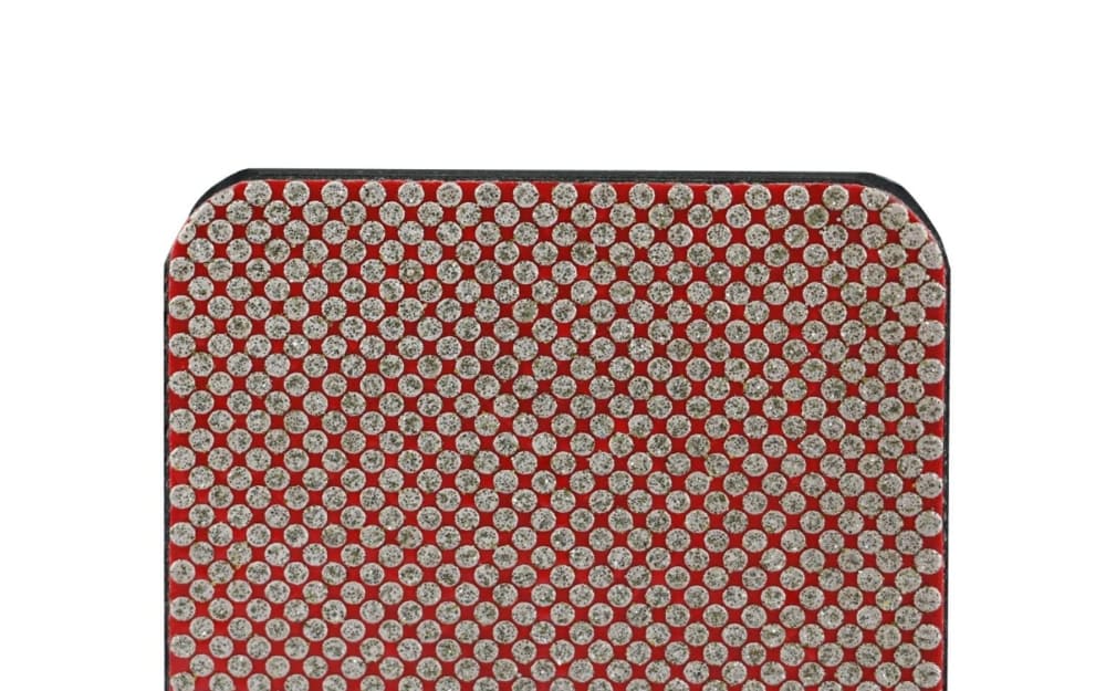 Close up high quality diamond hand pad surface