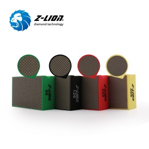 Z-LION Electroplated Diamond Hand Polishing Pads for Stone & Construction