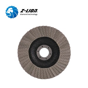 Z-LION Diamond Flap Discs para sa Tiling Lamellar Tile Finishing Tools