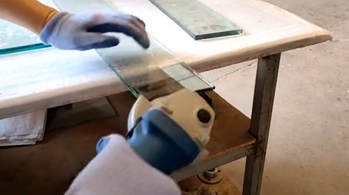 Consejos de escritorio de vidrio de bricolaje: pulido de esquina