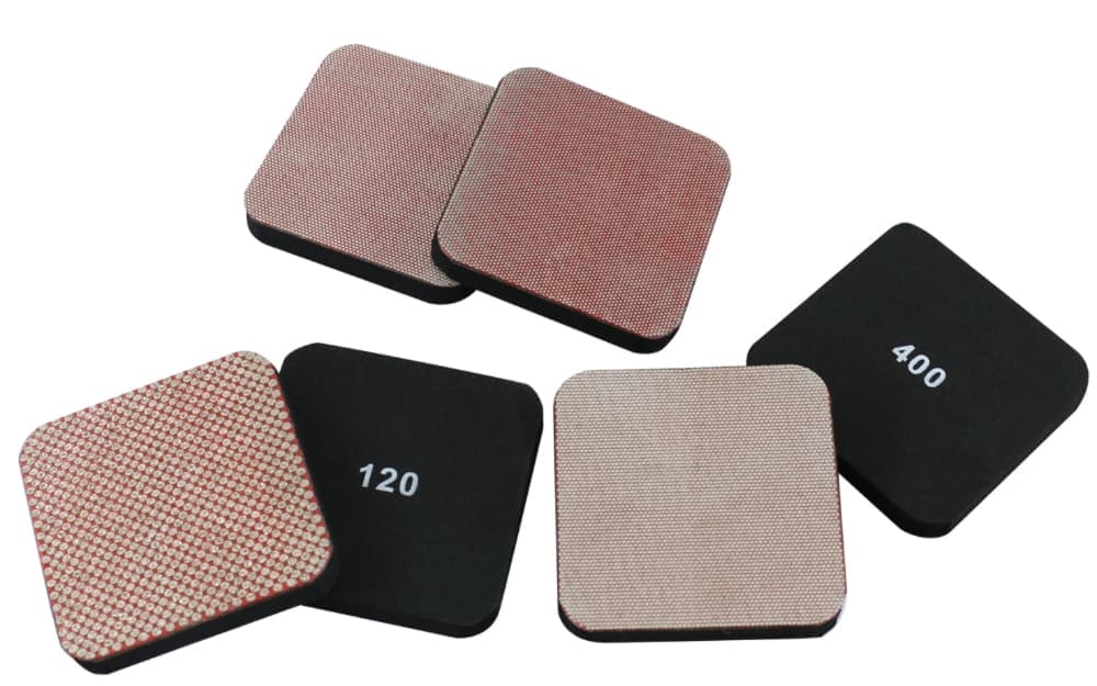 Flexible square diamond handipads for ceramic