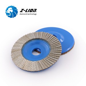 Discos de aleta de diamantes electroplados con semirrilización de Z-Lion para piedra y construcción