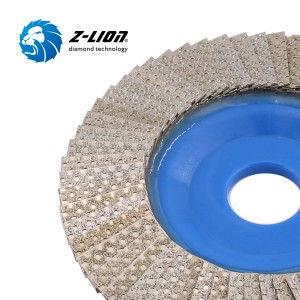 Z-Lion Semirigid電気めっきダイヤモンドフラップディスク石と構造のためのディスク