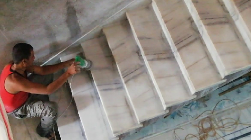 Stair polishing pads