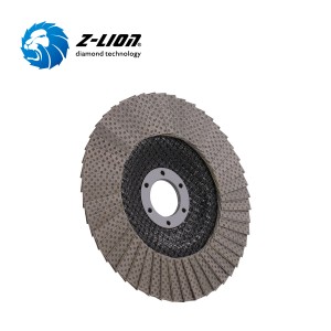 Z-LION Diamond Flap Discs para sa Tiling Lamellar Tile Finishing Tools