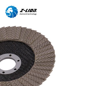 Z-LION Diamond Flap Discs para sa Tiling Lamellar Tile Finishing Tools