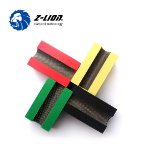 Z-LION V20 Full Bullnose Diamond Hand Polishing Pads for Stone & Construction