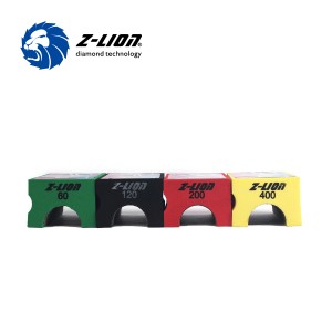 Z-LION V30 electroplated diamond hand pads for polishing 30mm full bullnose V profiled edges