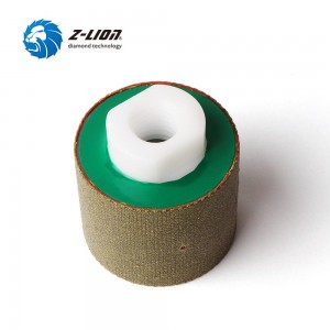 Rolilla de molienda y pulido de tambor de diamante electroplacado Z-Lion para piedra y construcción