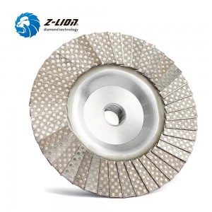 Z-LION Ruedas de láminas de diamante con base de aluminio Discos de lijado de láminas de diamante