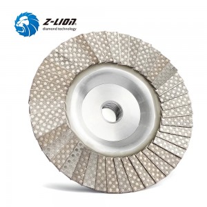 Z-LION Aluminum base diamond flap wheels Diamond flap sanding discs