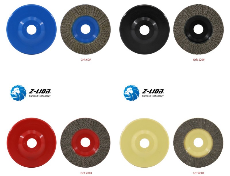 Z-LION Diamond Lamella Flap Discs Lamellar Diamond Grinding Wheels
