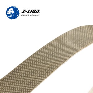 Bandas de pulido flexibles de diamante Z-LION para rectificar cerámica, bandas de pulido estrechas galvanizadas