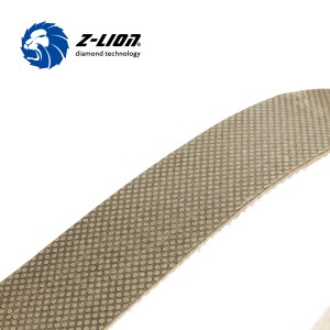 Cinturas de pulido flexibles de diamantes Z-Lion para cerámica rectificador de cerámica con cinturones de molienda electrochelados estrechos