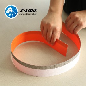 Z-LION Diamond strips for abrasive strip brush system designed for sanding wind mill turbine blades