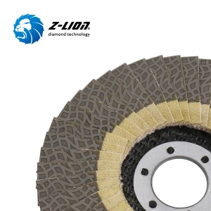 Discos de colgajo de diamante electroplacado flexible Z-Lion para piedra y construcción