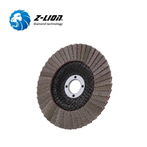 Z-LION Fiberglass Backing Diamond flap disc untuk pengamplasan kaca