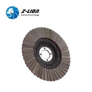 Z-LION Fiberglass Backing Diamond flap disc untuk pengamplasan kaca