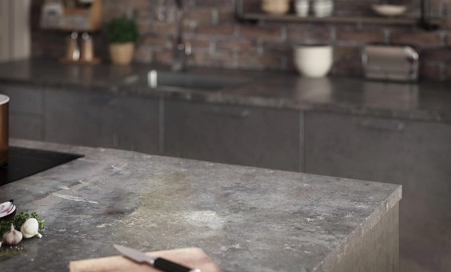 Kitchen Countertop – Homemade Concrete