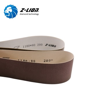 Z-LION Glass Edge Grinding and Seaming Diamond Grinding Belt for Automatic Glass Processing Machines