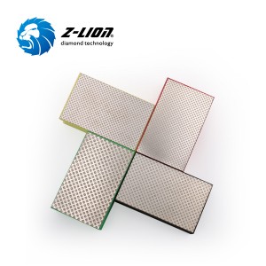 Z-LION Semirigid Electroplated Diamond Hand Polishing Pads for Stone & Construction