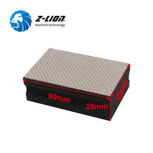 Z-LION Semirigid Electroplated Diamond Hand Polishing Pads untuk Batu & Pembinaan